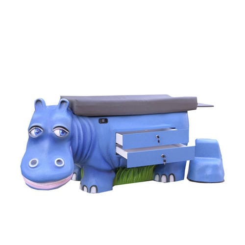 Untersuchungsliege für Kinder - Zoopal Hippo - PediaPals - manuell / mit Stauraum / einteilig