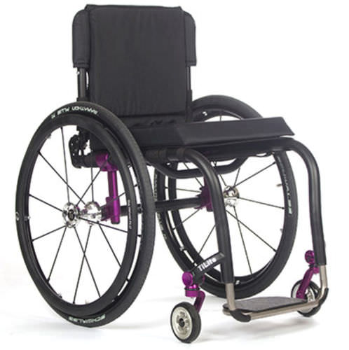 Aktivrollstuhl - AERO Z - TiLite - zur Nutzung im Freien / höhenverstellbar / mit Fußstütze