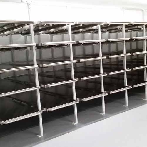 Modulares Regal - MSRK - Mortuary Solutions - Sarg für Leichenhallen / Edelstahl