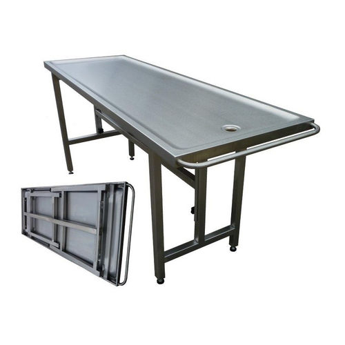 Edelstahl-Einbalsamierungstisch - MSGP - Mortuary Solutions - zusammenklappbar