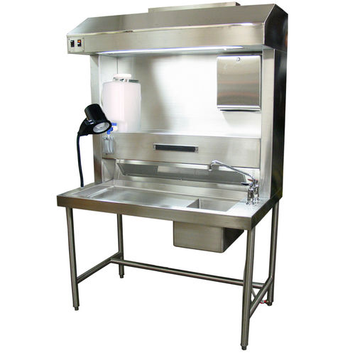 Labor-Arbeitsstation / Makroskopie - GL115 - Mortech Manufacturing - bodenstehend / mit Waschbecken