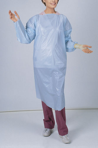 Unisex-Schutzanzug - 30900 - Embalmers Supply Company - aus Polyethylen / Einweg / blau