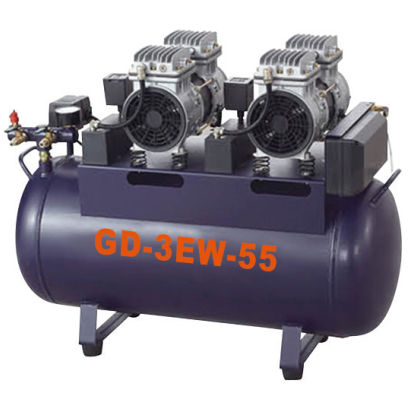 Kompressor für Zahnmedizin - GD-3EW-55 - Foshan Gladent Medical Instrument Co.,Ltd - medizinisch / 1 Arbeitsplatz / ölfrei