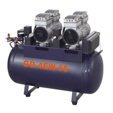 Kompressor für Zahnmedizin - GD-4EW-65 - Foshan Gladent Medical Instrument Co.,Ltd - medizinisch / 1 Arbeitsplatz / ölfrei