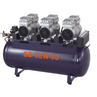Kompressor für Zahnmedizin - GD-6EW-90  - Foshan Gladent Medical Instrument Co.,Ltd - medizinisch / 1 Arbeitsplatz / ölfrei