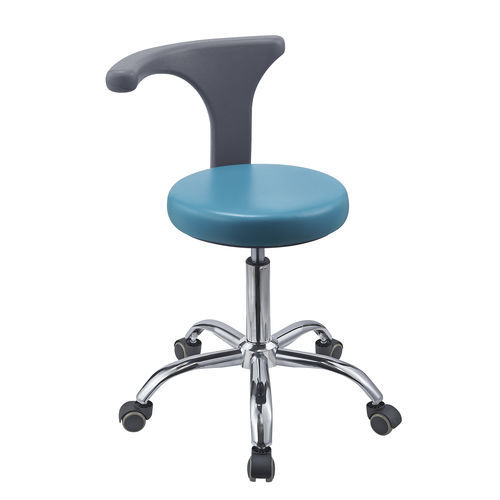 Dentalhocker - GD-DTS02 - Foshan Gladent Medical Instrument Co.,Ltd - höhenverstellbar / mit Rückenlehne / auf Rollen