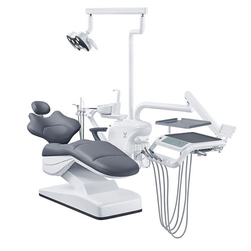 Dentaleinheit mit elektrisch bedientem Stuhl - GD-S800  - Foshan Gladent Medical Instrument Co.,Ltd - mit flexiblem Kopfstück / mit Hygienesystem / mit Instrumententräger