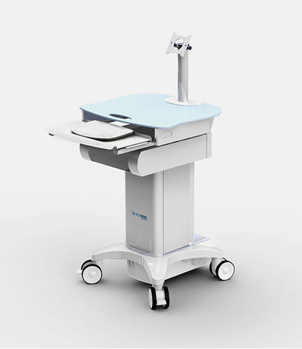 Computerwagen mit Schublade - Smart-Cart - Bytec Healthcare - höhenverstellbarer / Akku