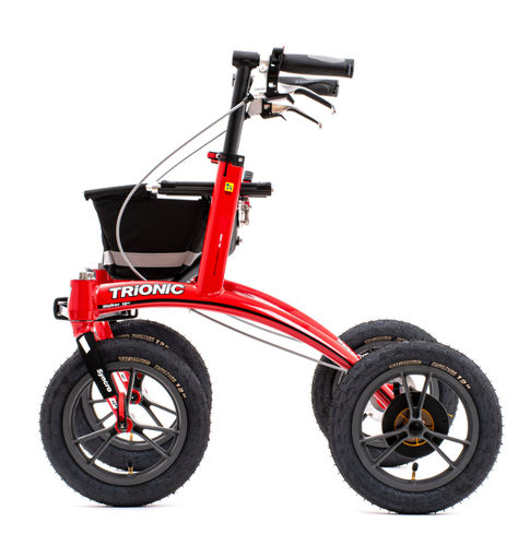 Rollator mit 4 Rädern - Walker 12er   - Trionic - mit Armlehnen / höhenverstellbar