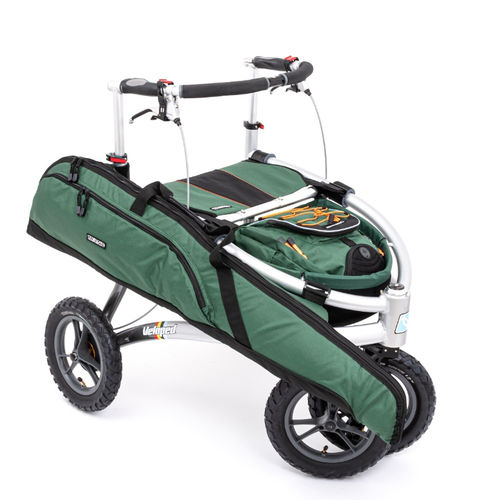 Rollator mit 4 Rädern - Veloped Jakt 12er - Trionic - mit Sitz / höhenverstellbar