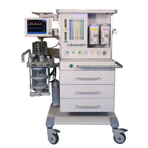 Anästhesiearbeitsplatz für Kinder - AM-6000 - Advanced Instrumentations - Rollenstativ / Atmungsmonitoring / mit Ventilator