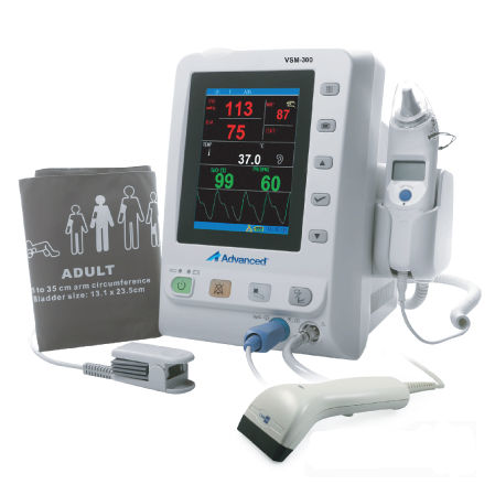 Tragbarer Vitalzeichenmonitor - VSM-300 - Advanced Instrumentations - SpO2 / NIBP / TEMP