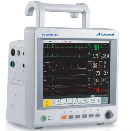 Tragbarer Multiparameter-Monitor - PM-2000XL Plus - Advanced Instrumentations - kompakt / EKG / SpO2
