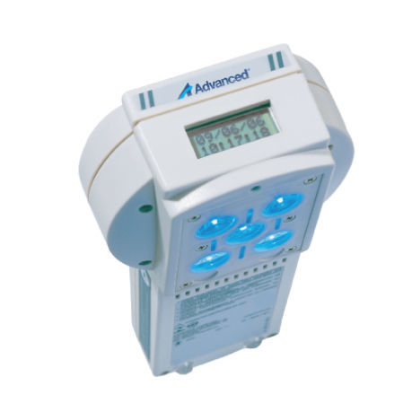 Phototherapielampe für Neugeborene - PT-2000 - Advanced Instrumentations - auf Wiege montiert / Blaues Licht