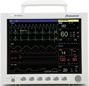 Tragbarer Patientenmonitor - PM-2000A PRO - Advanced Instrumentations - kompakt / EKG / RESP