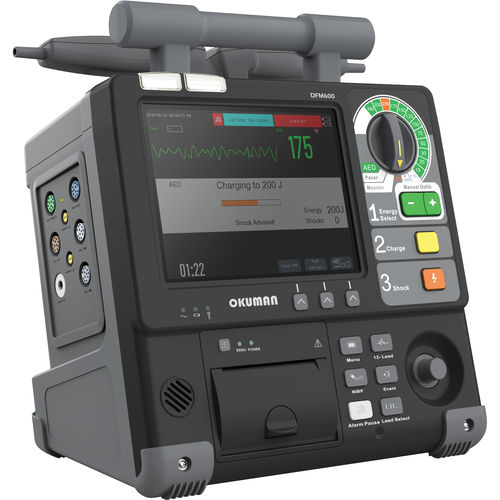 Automatischer externer Defibrillator - DFM 600 - Okuman Medikal Sistemler Anonim Sirketi - für öffentliche Bereiche / zweiphasig / kabellos