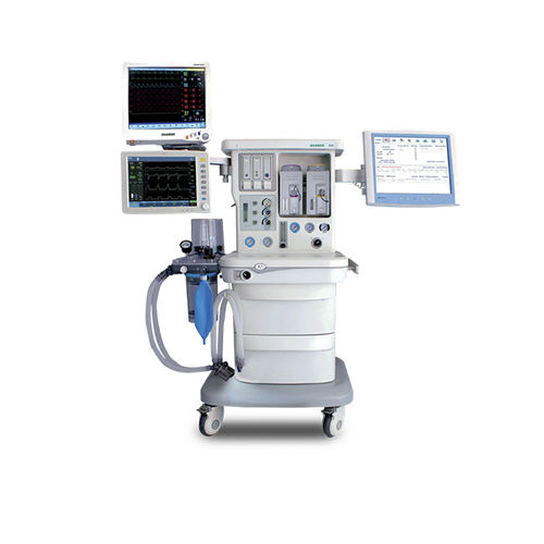 Anästhesiearbeitsplatz auf Wagen - OKM 620  - Okuman Medikal Sistemler Anonim Sirketi - Atmungsmonitoring / mit Ventilator / mit System zur Ableitung von Anästhesiegasen