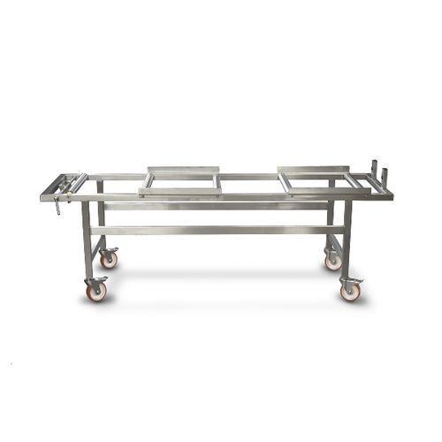Sargwagen - TRANSCART710-R - Hiplaas - medizinisch / für Transport / Edelstahl