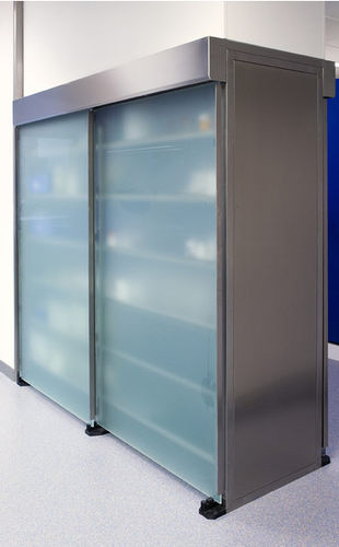 Schrank für Labormaterialien - NPS-1600-FM - Thalheimer Kuehlung - mit Regal / stationär / Edelstahl