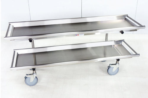Regal mit 2 Regalbrettern - MC Series - Spire Integrated Solutions - Sarg für Leichenhallen / offene Bauweise / mobil