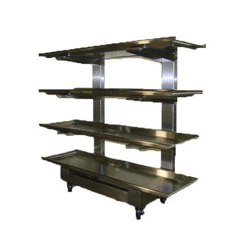 Regal / 4 Regalbretter - SR1556 - Spire Integrated Solutions - Sarg für Leichenhallen / offene Bauweise / mobil