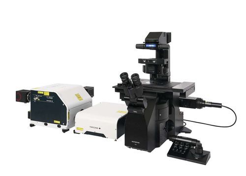 Zell-Imaging-System / Labor - IXplore IX85 SpinSR - Evident - Olympus Scientific Solutions - lebende Zellen / Super-Resolution / Hochauflösung