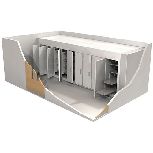 Leichenkühlzelle für Leichentragen - BS - AFOS - mehrere Körper / mit Frontöffnung / modular