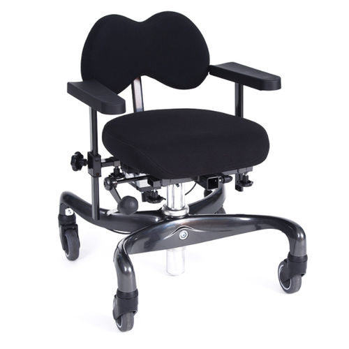 Bürostuhl für Personen mit eingeschränkter Mobilität - Euroflex Forma - Eurovema Mobility - mit Armlehnen / auf Rollen / pneumatisch