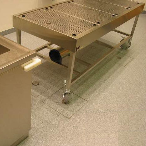 Tisch für Autopsie - MA-0974 - MEDIS Medical Technology - Mobiler / andockbar / mit Waschbecken