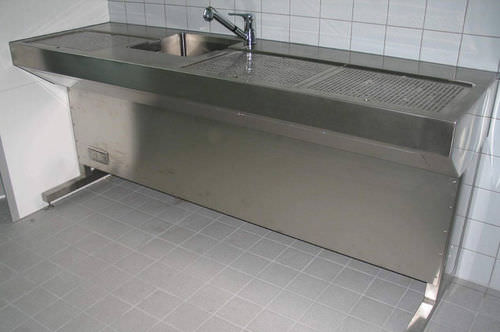 Tisch zum Sezieren - MA-0032 - MEDIS Medical Technology - Makroskopie / rechteckig / Edelstahl