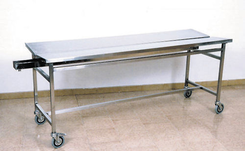 Tisch für Bestattungsvorbereitung - F032001VS - Olivetti - rechteckig / auf Rollen / Edelstahl