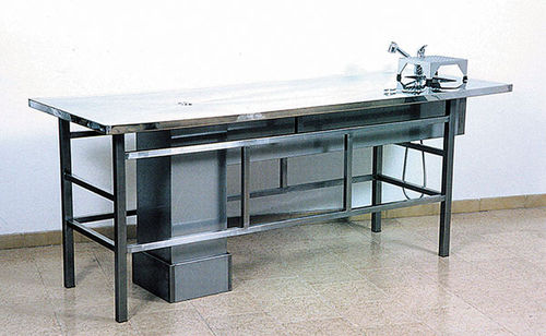 Tisch für Autopsie - F032001IR - Olivetti - rechteckig / Edelstahl