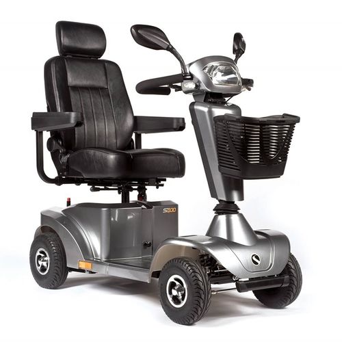 Elektrisches Elektromobil - S400 - Sunrise Medical - mit 4 Rädern / mit Korb