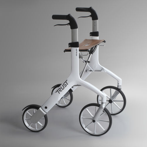 Rollator mit 4 Rädern - Let's Fly - Trust Care - Aluminiumrahmen / mit Sitz / höhenverstellbar