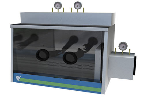 Strahlenschutzbox für Forschungszwecke - ACM-2589GV - Acmas Technologies - Tisch / Vakuum