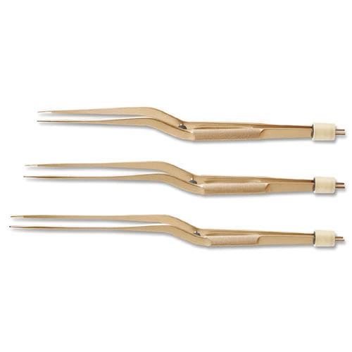 Antihaft-Klemme - 12-51 series - Kirwan Surgical Products - bipolar / elektrochirurgisch / bajonettförmig