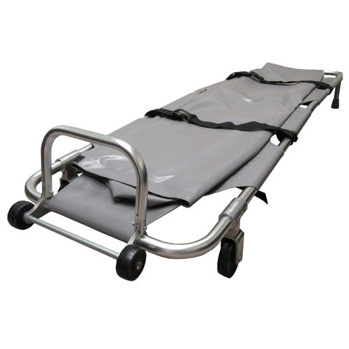 Zusammenklappbare Trage - FS350™ - Mobimedical - für Leichen / auf Rollen / Aluminium