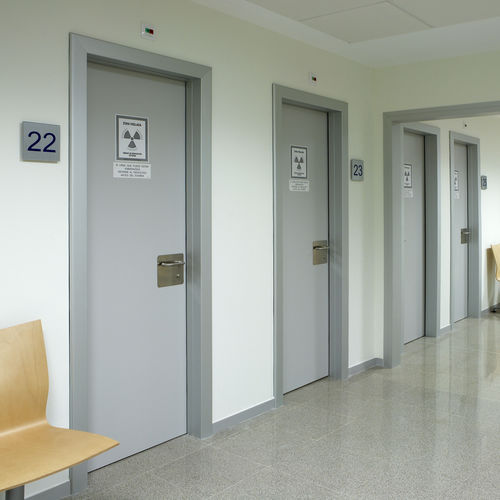 Tür für Röntgenstation - SOLECO DOORS - Schiebe