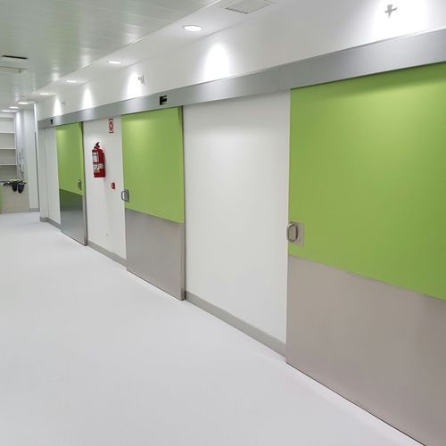 Tür für Gesundheitseinrichtungen - SOLECO DOORS - Schiebe
