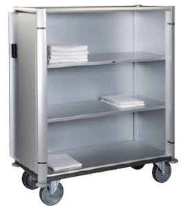 Sackhalterwagen für saubere Wäsche - Venus - ARIANEL - medizinisch / 2-türig / mit 2 Regalbrettern