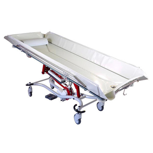 Hydraulischer Duschwagen - Shado® 200 and 240 long tray - SCALEO Medical - elektrisch / batteriebetrieben / für Erwachsene