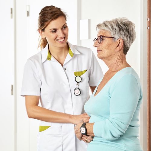 Betten-Schwesternrufsystem - Televic Healthcare - Telefon / Panik-Taste / Armband