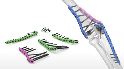 Kompressionsplatte für Humerus - PL-LEO9 - Acumed - für Ellbogen / für Ulna / für Olekranon