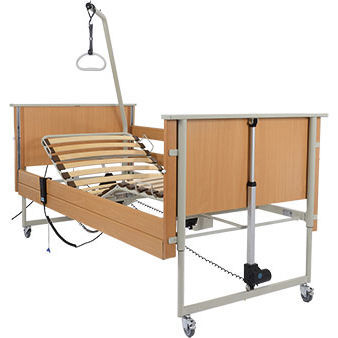 Pflegebett - D4 - aks - Aktuelle Krankenpflege Systeme - elektrisch / höhenverstellbar / sehr niedrig