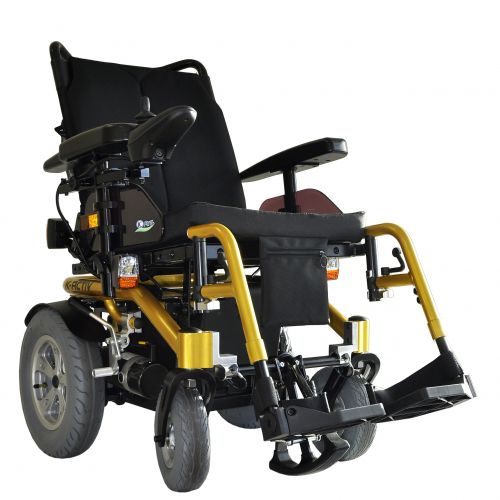 Elektrischer Rollstuhl - K-ACTIV - KYMCO Healthcare - zur Nutzung im Freien / für den Innenbereich / mit Fußstütze