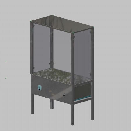 Auslass-Abzugshaube - 60000 - Inertec - Labor / bodenstehend / HEPA