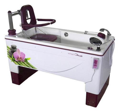 Elektrische Pflegebadewanne - CAPRICE-e - FRANCE REVAL - Sitzlifter / höhenverstellbar / Snoezelen