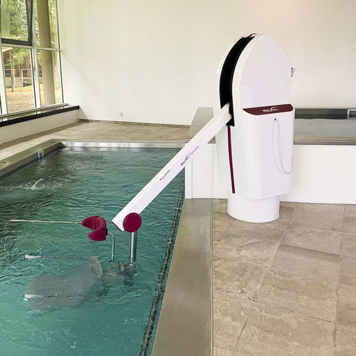 Elektrischer Patientenlifter - POSEIDO XL - FRANCE REVAL - bodenstehend / für Übergewichtige / für Pool