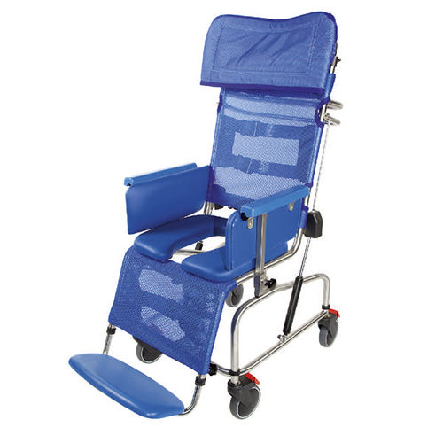 Duschstuhl mit hoher Rückenlehne - 981/2/P - Care & Independence - mit Armlehnen / auf Rollen / Toilette