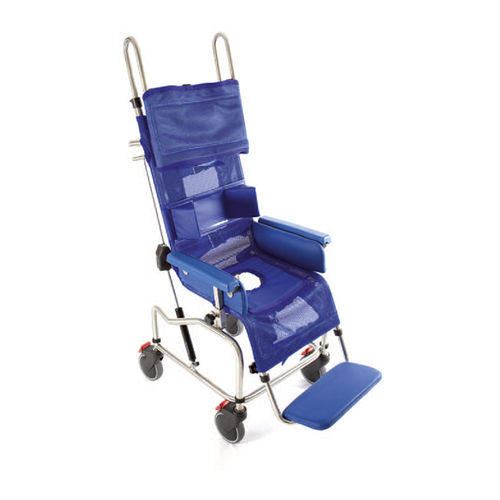Duschstuhl mit hoher Rückenlehne - 900/P/2 - Care & Independence - mit Armlehnen / mit Fußstütze / Toilette
